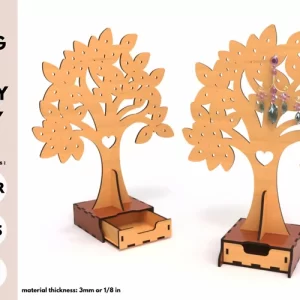 Árbol porta aretes y cajita joyera - Dia de las madres