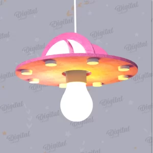 Pantalla de luz colgante para niños cortada con láser. Decoración de la habitación para niños SVG