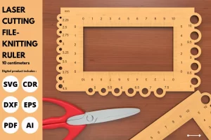 Regla para tejer - Corte Laser