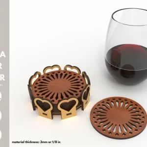 Coaster para baso - Corte Laser - Gratis