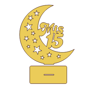 LUNA CON ESTRELLAS MIS 15