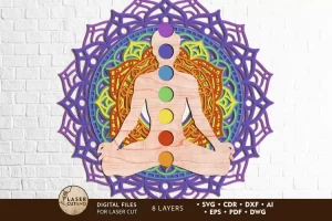Chakras multicapa - Corte Laser