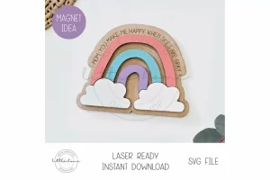 Imanes para el Día de la Madre: Me haces feliz cuando el cielo está gris