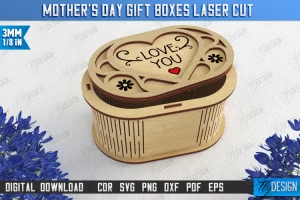 Caja con tapa regalo - corte laser