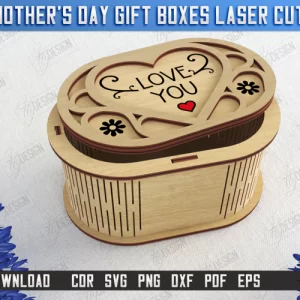 Caja con tapa regalo - corte laser