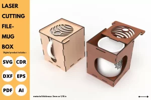Caja para taza - Corte Laser - Gratis