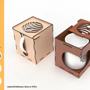 Caja para taza - Corte Laser - Gratis