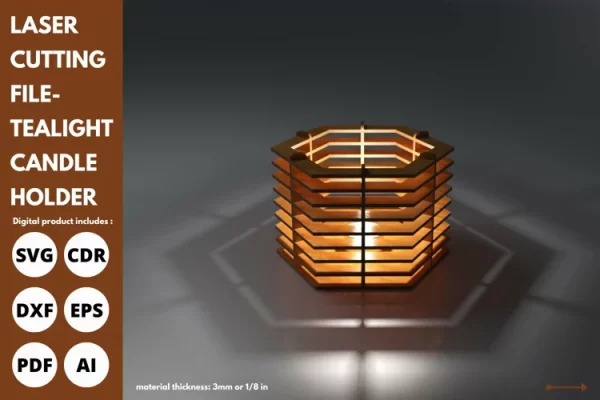 Lampara hexagonal