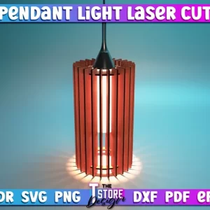 Lámpara colgante con diseño cortado con láser | Lámpara colgante para decoración del hogar.
