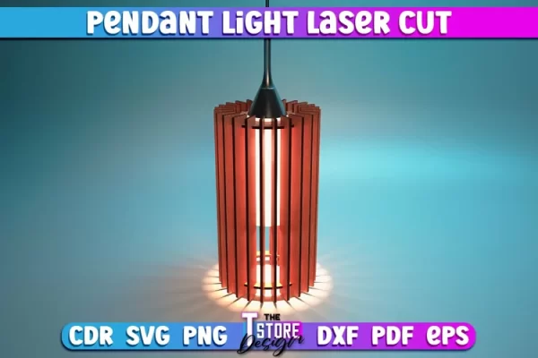 Lámpara colgante con diseño cortado con láser | Lámpara colgante para decoración del hogar.