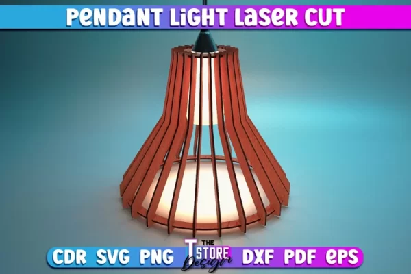 Lámpara colgante con diseño cortado con láser | Lámpara colgante para decoración del hogar.