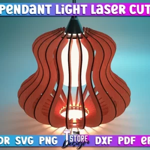 Lámpara colgante con diseño cortado con láser | Lámpara colgante para decoración del hogar.