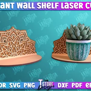 Estante de pared para plantas | Decoración del hogar | Titular de la maceta del ornamento