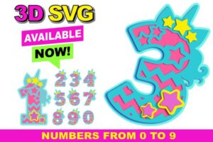 Números multicapa - Corte Láser - Gratis