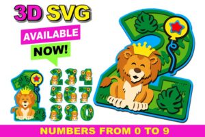 Números multicapa - Corte láser - Gratis