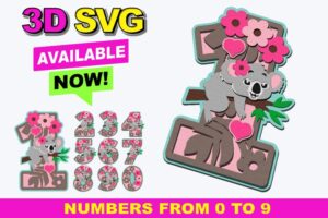 Números multicapa - Corte Laser - Gratis