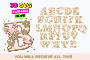 Alfabeto Multicapa - Corte Laser Gratis