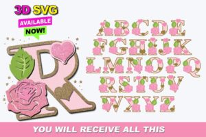 Alfabeto Multicapa - Corte Laser Gratis