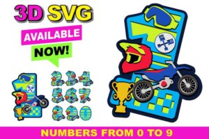 Números multicapa - Corte Láser - Gratis