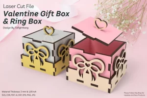 Cajita para anillos - Corte Laser