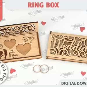 Cajita para guardar anillos de bodas