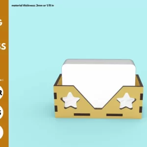 Porta tarjetas de negocio svg archivo cortado por láser