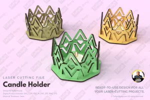 Porta velas tipo corona