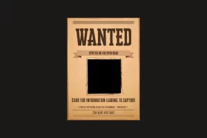 Cartel Se busca - Corte Laser