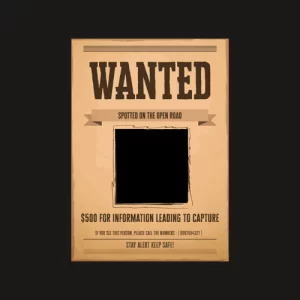 Cartel Se busca - Corte Laser