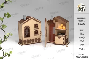 Porta botellas - Corte Laser