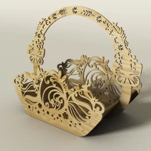 Cesta de Pascua de madera