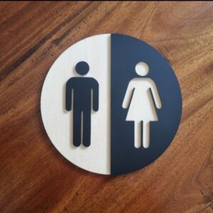 Hombre y mujer para baño