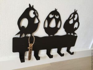 Porta llaves Pájaros - Corte láser