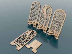 Descarga Vector - Porta Celular - Corte Láser