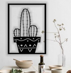 Arte - Cuadro de pared - Cactus - Corte Láser