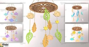 Atrapa sueños colgante para bebes - Vector - Gratis