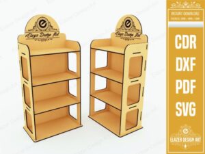 Descarga vector - Estante de 4 niveles - Gratis