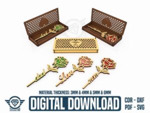 Descarga Vector - Cajita para rosa - Gratis