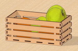 Caja tipo tablas - Corte Láser