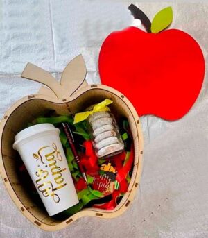 Descarga Vector - Caja en forma de manzana