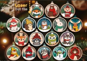 Descarga - Esferas con animales - Corte Láser