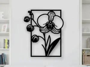 Descarga Cuadro flor - Corte Láser