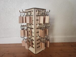 Descarga - Porta llaveros profesional gratis - Corte láser