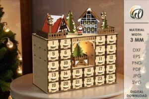 Descarga - Calendario navideño - Corte Láser