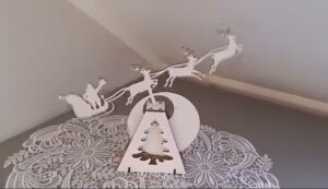 Descarga vector de trineo mecedor gratis - Corte Láser