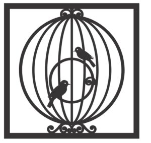 Descarga vector pájaro en jaula