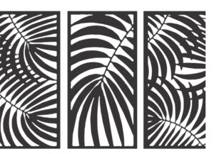 Descarga cuadro de palmas - Corte Láser