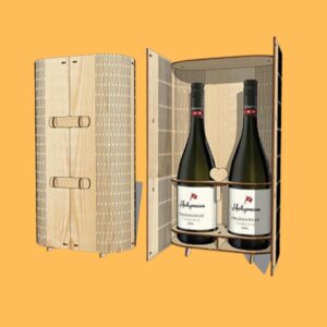 Descarga caja porta botella doble