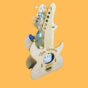 Descarga porta botella de vino tipo guitarra