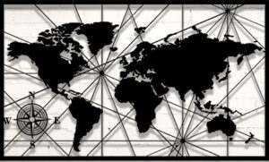 Descarga Vector - Mapa del mundo - Corte Láser